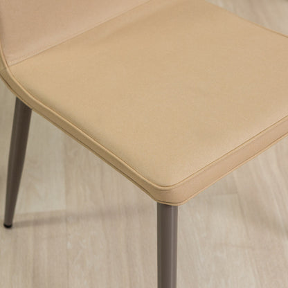 Mina – sedia imbottita in tessuto con struttura in legno