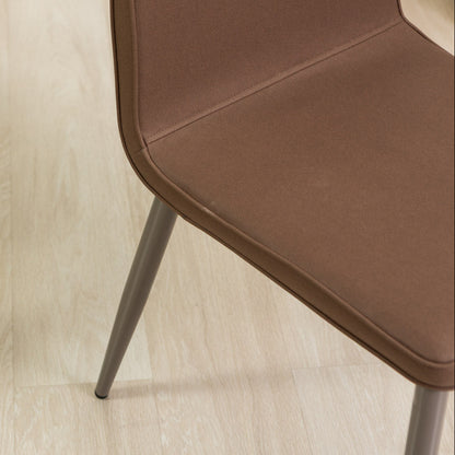 Mina – sedia imbottita in tessuto con struttura in legno