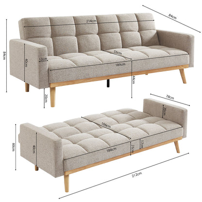 Urban – divano letto trasformabile con materasso in schiuma