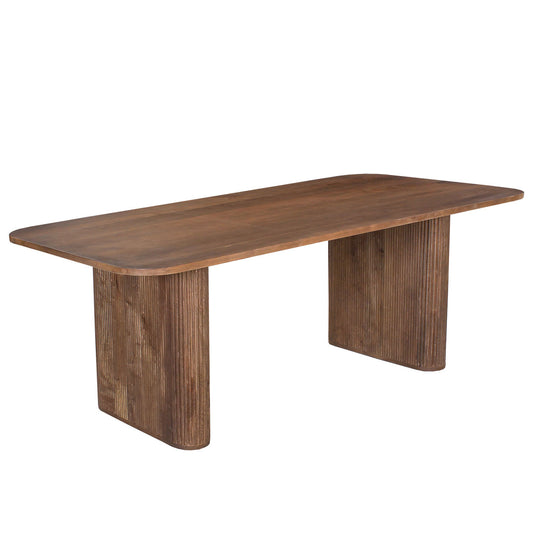 Lele – tavolo in legno massello di mango 200x100 cm, colore tavolo mango marrone chiaro