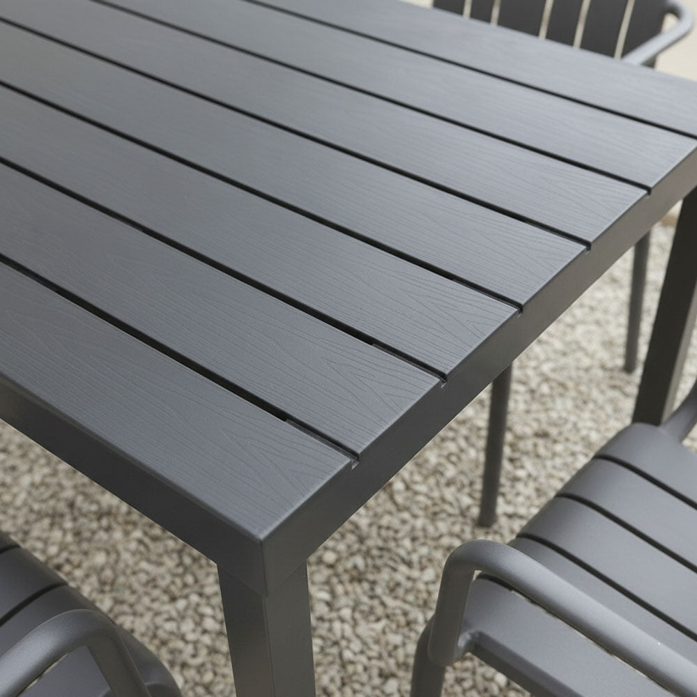 Zeno & Ginny set pranzo da balcone con tavolo 80x80 e 4 sedie
