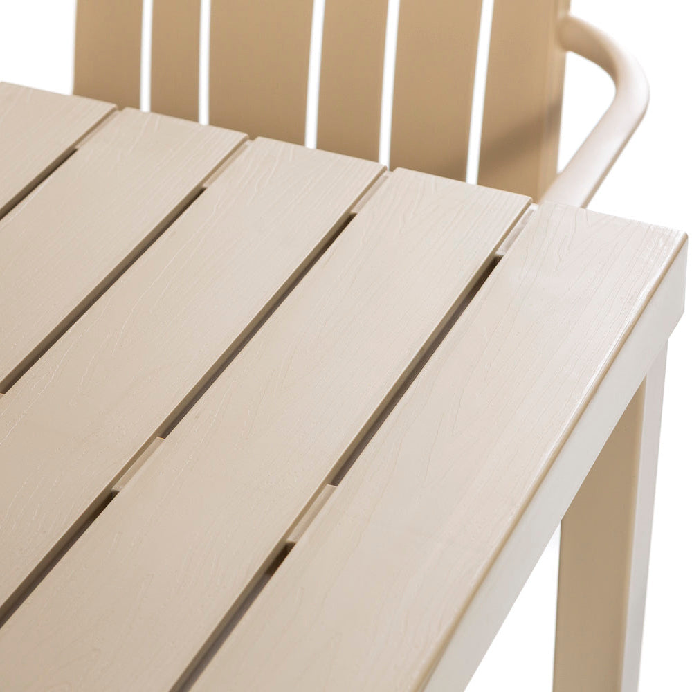 Zeno & Ginny set pranzo da balcone con tavolo 80x80 e 4 sedie