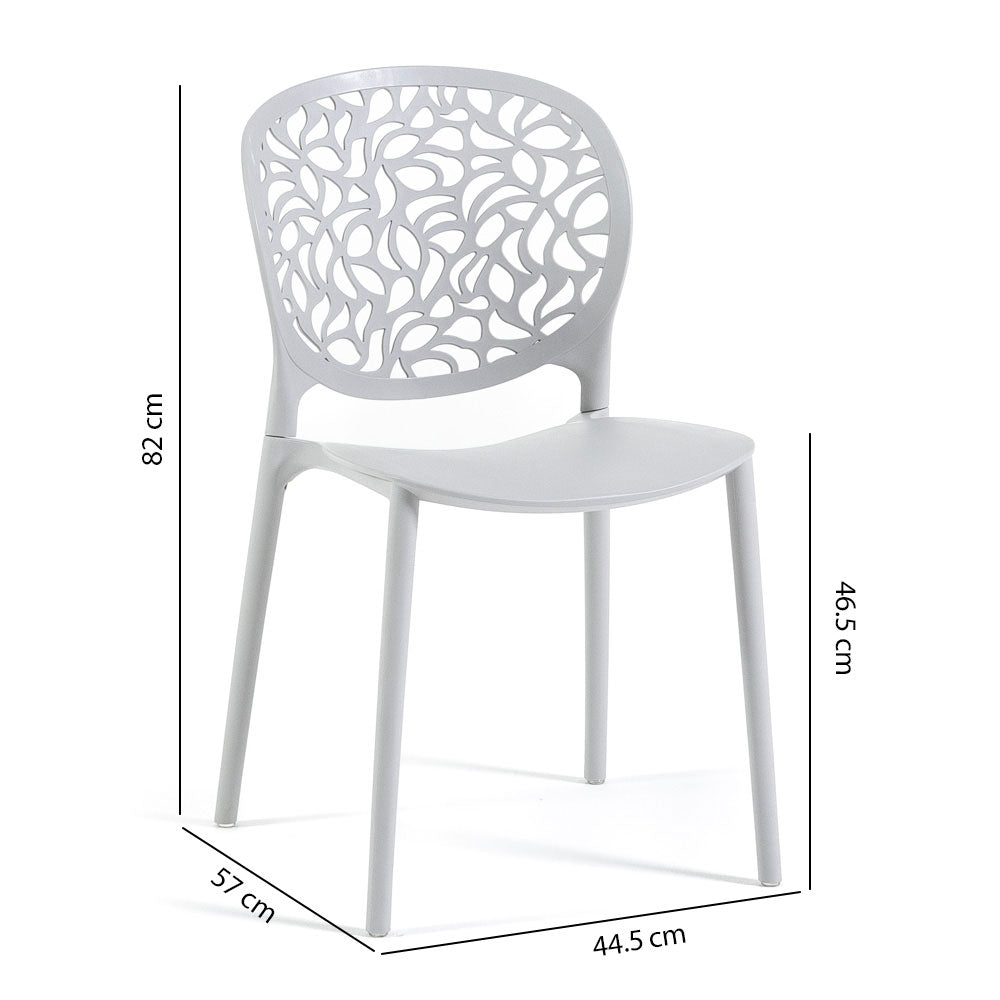 Leda – sedia in polipropilene dal design naturale