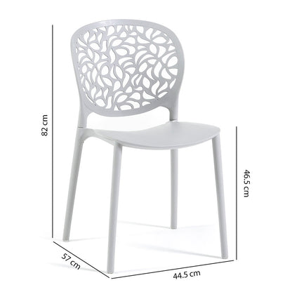 Leda – sedia in polipropilene dal design naturale