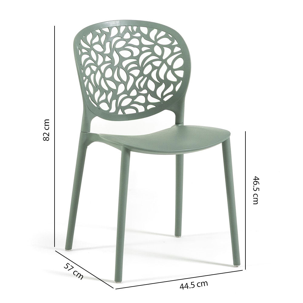 Leda – sedia in polipropilene dal design naturale