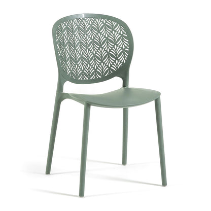 Lulù – sedia da esterno in polipropilene dal design decorativo