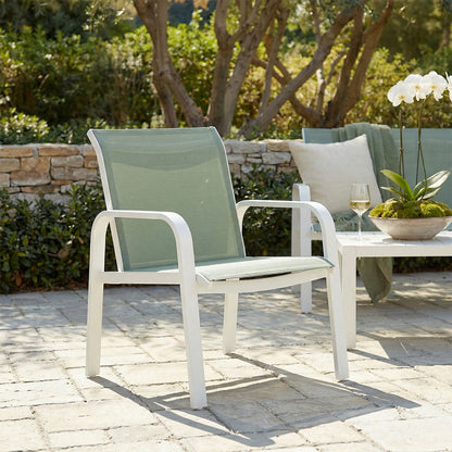 Ischia – set da giardino in alluminio e textilene