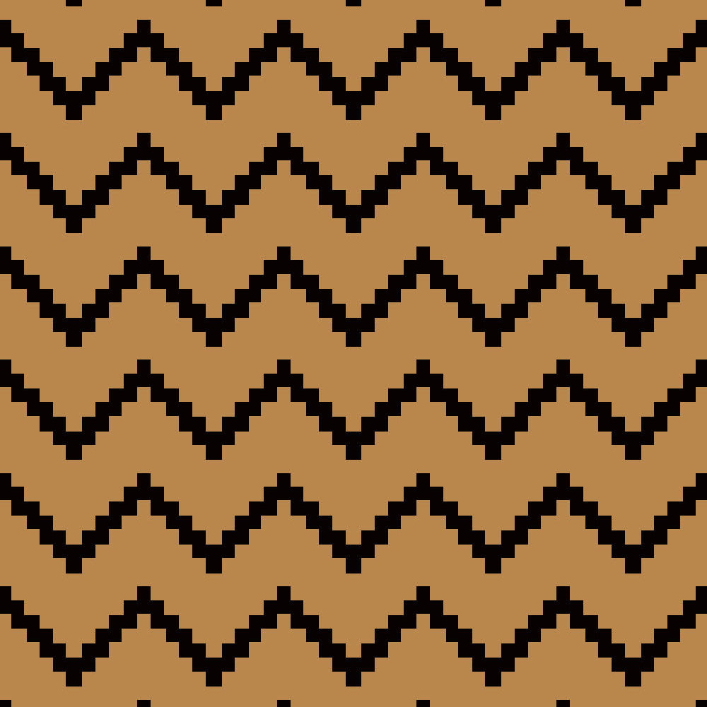 Tappeto da esterno in polipropilene intrecciato lavabile, colore zig zag marrone, dimensione 360x270 cm