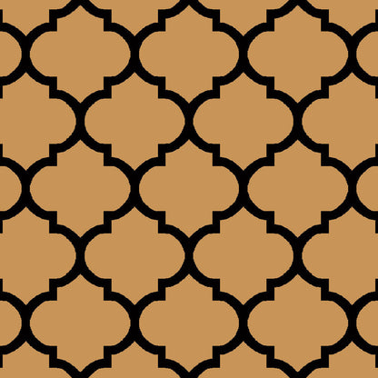 Tappeto da esterno in polipropilene intrecciato lavabile, colore dune marrone, dimensione 360x270 cm