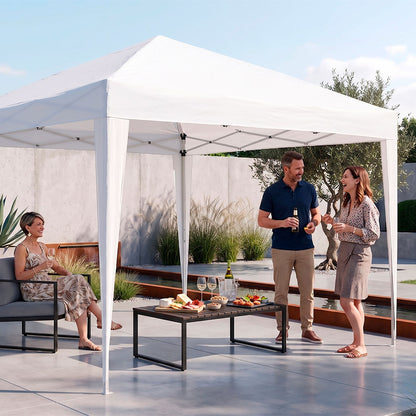 Calima – gazebo pieghevole 3x3 m con apertura rapida a fisarmonica