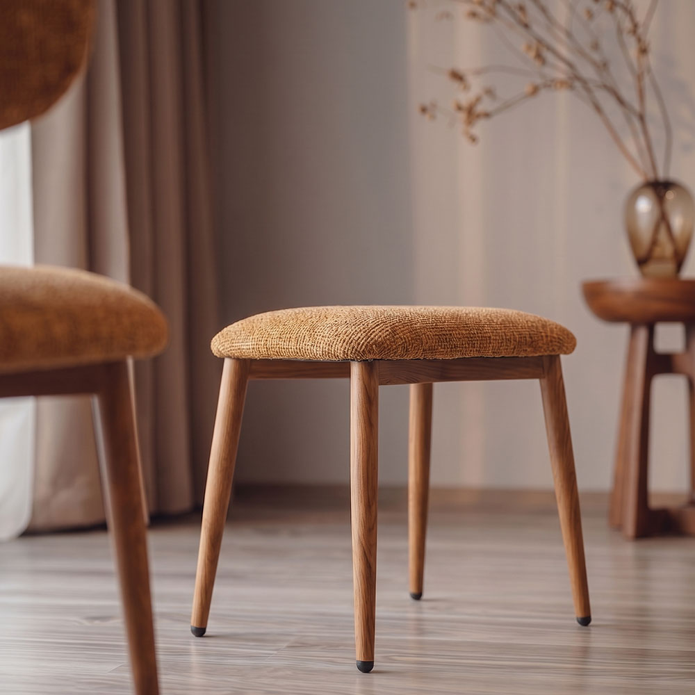 Anastasia – poltrona relax in bouclé con poggiapiedi
