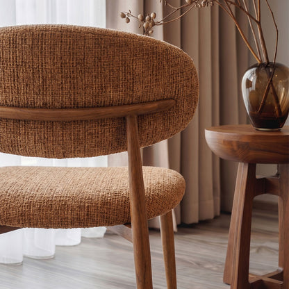 Anastasia – poltrona relax in bouclé con poggiapiedi