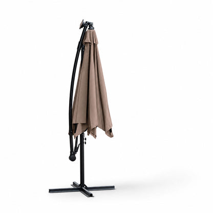 Ponente – ombrellone da giardino 290 cm con illuminazione solare