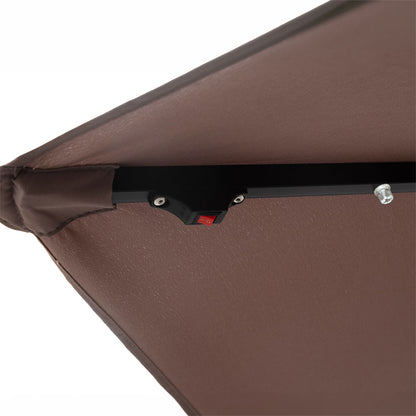 Ponente – ombrellone da giardino 290 cm con illuminazione solare
