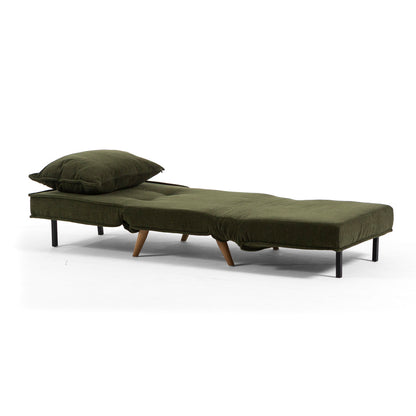 Cozy – divano letto in tessuto trapuntato con apertura facile