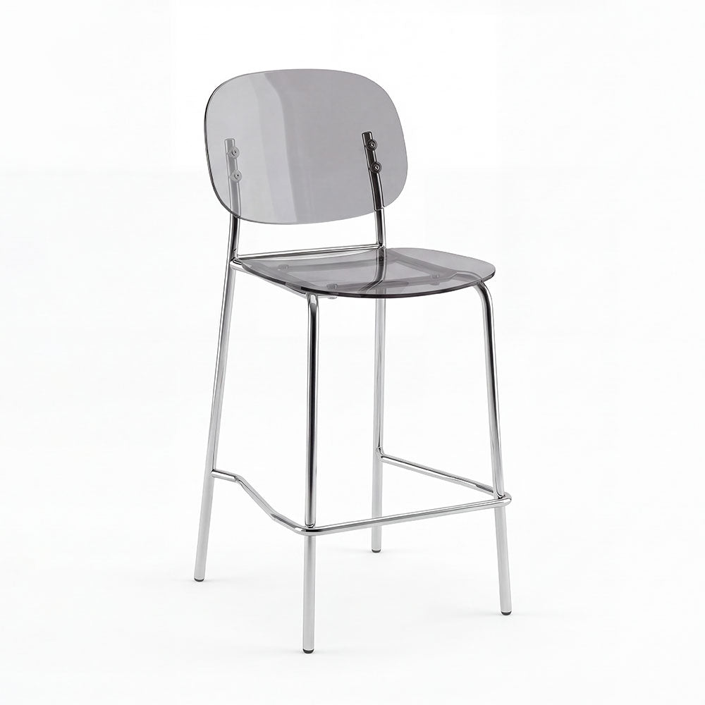 Gloss XL – sgabello trasparente 65 cm in policarbonato