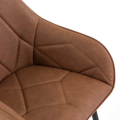 Sibilla – Poltroncina in ecopelle con gambe in acciaio nero