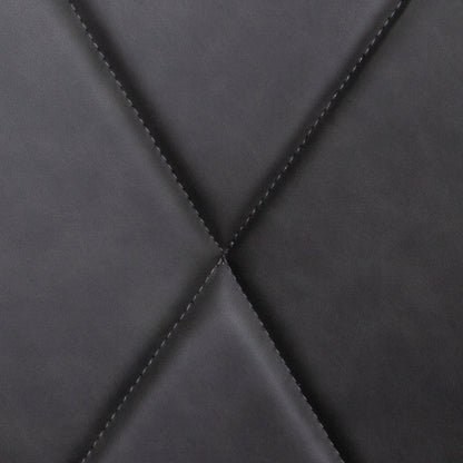 Sibilla – Poltroncina in ecopelle con gambe in acciaio nero