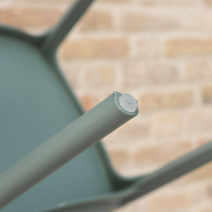 Ambra – sedia in polipropilene da giardino dal design traforato