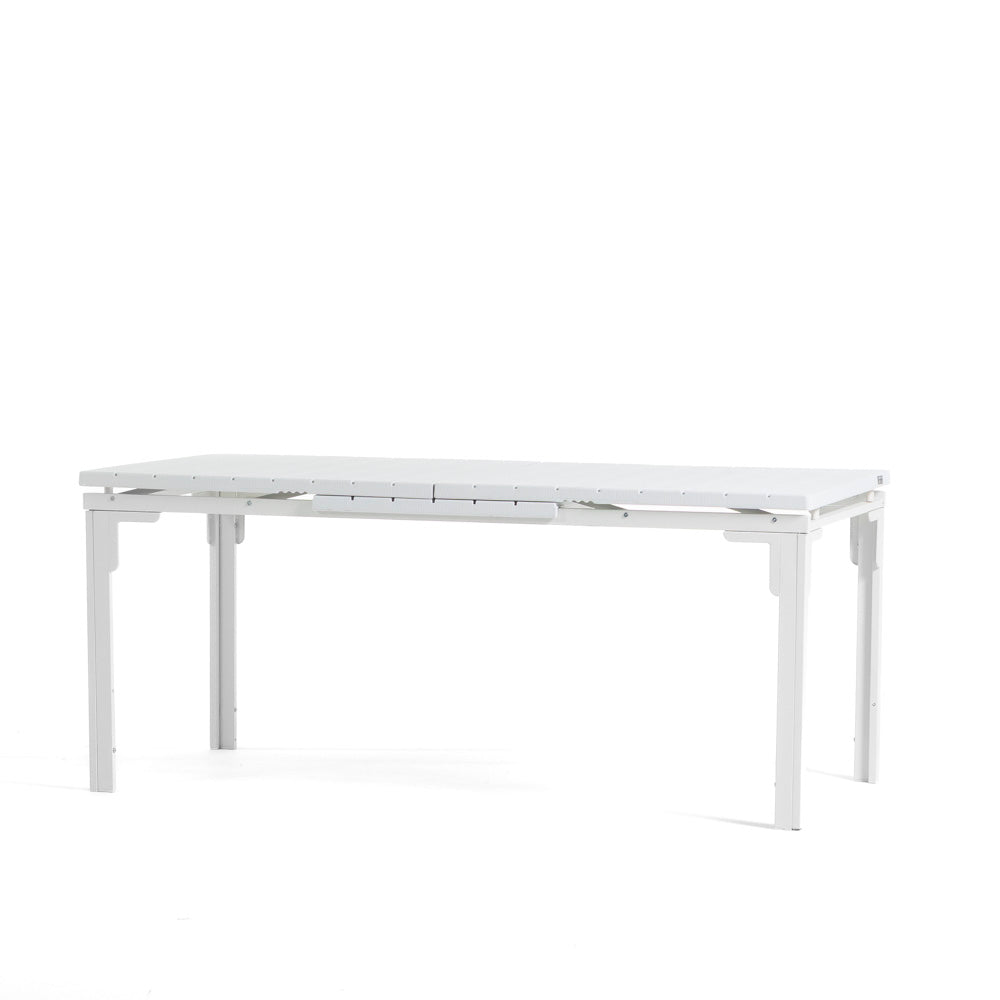 Thomas XL – tavolo allungabile acciaio e polietilene, colore bianco