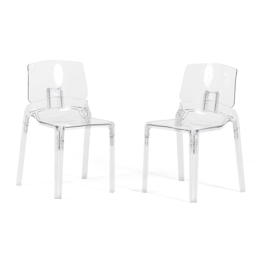 Futura – sedia trasparente in policarbonato dal design minimal