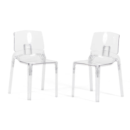 Futura – sedia trasparente in policarbonato dal design minimal