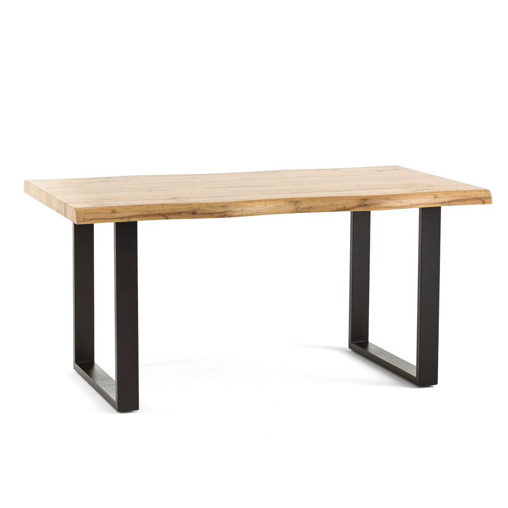 Dexter – tavolo in melaminico con gambe a U in metallo, dimensione 160x90 cm