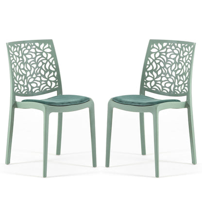 Sedia Anna soft, colore salvia, colore verde
