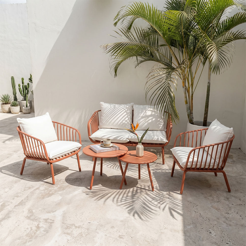 Bellagio – set da giardino 5 pezzi con divanetto e poltrone