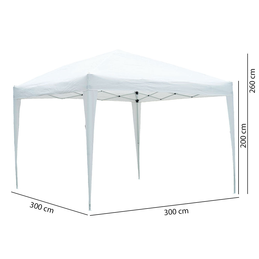Calima – gazebo pieghevole 3x3 m con apertura rapida a fisarmonica