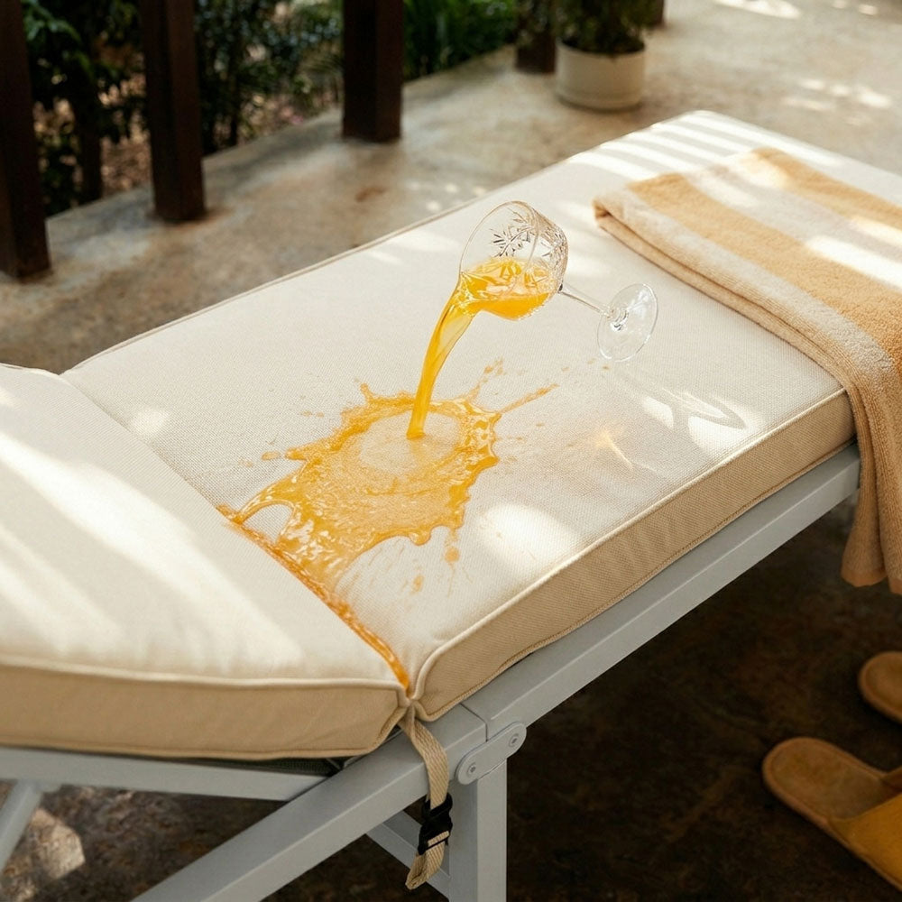 Cuscino per lettino e sdraio da mare o piscina impermeabile