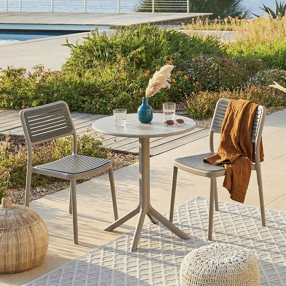 Elia + Molly set da esterno con tavolo e 2 sedie versatile