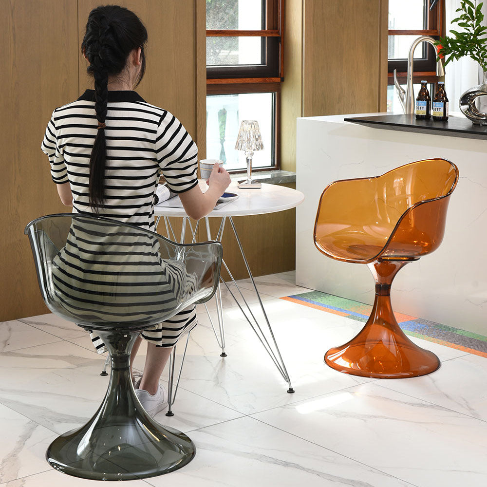 Kiara – sedia in policarbonato con gambe a tulip