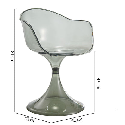 Kiara – sedia in policarbonato con gambe a tulip