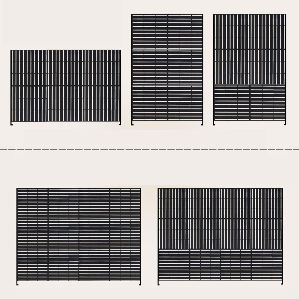Separè in acciaio zincato modulabile per interni ed esterni