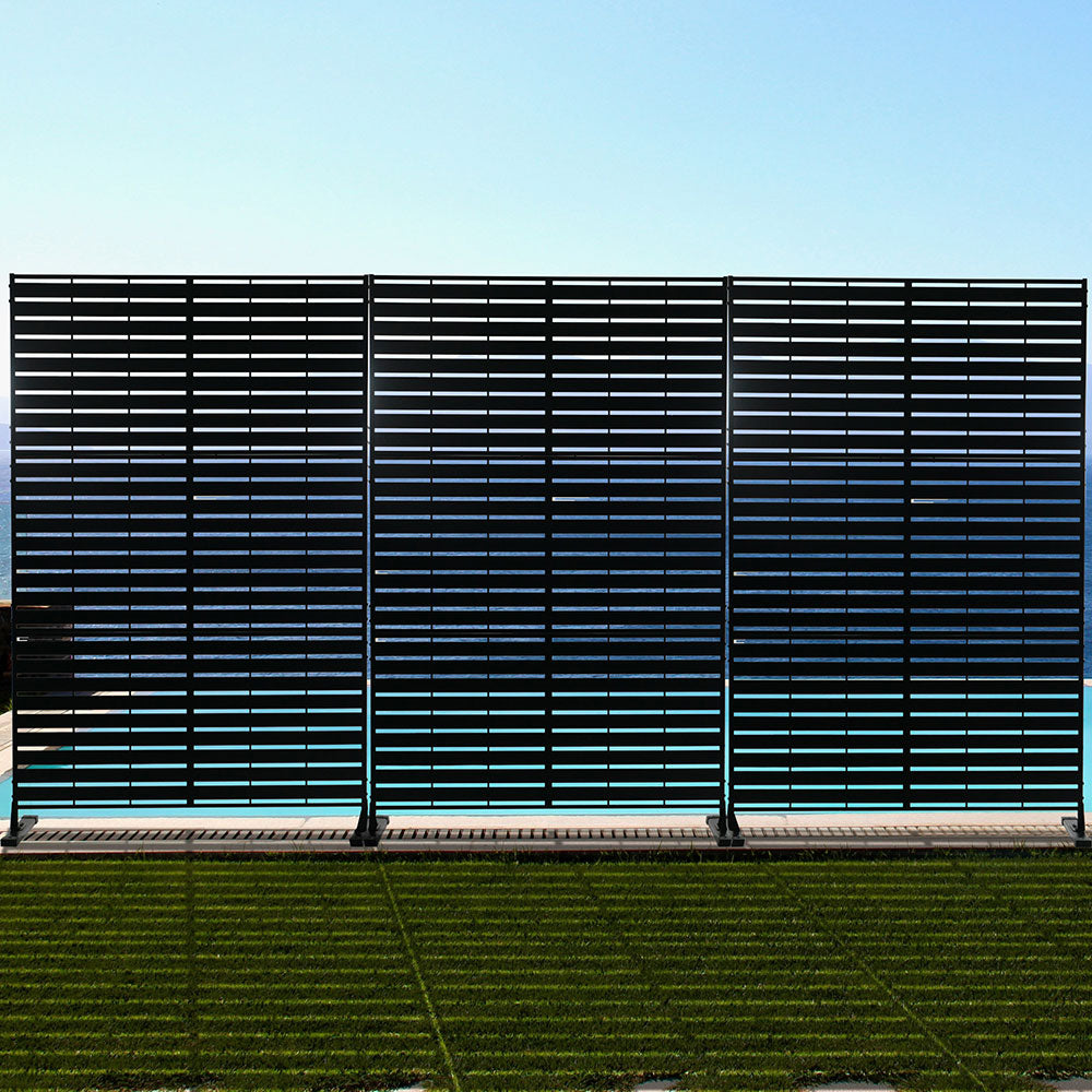 Separè in acciaio zincato modulabile per interni ed esterni