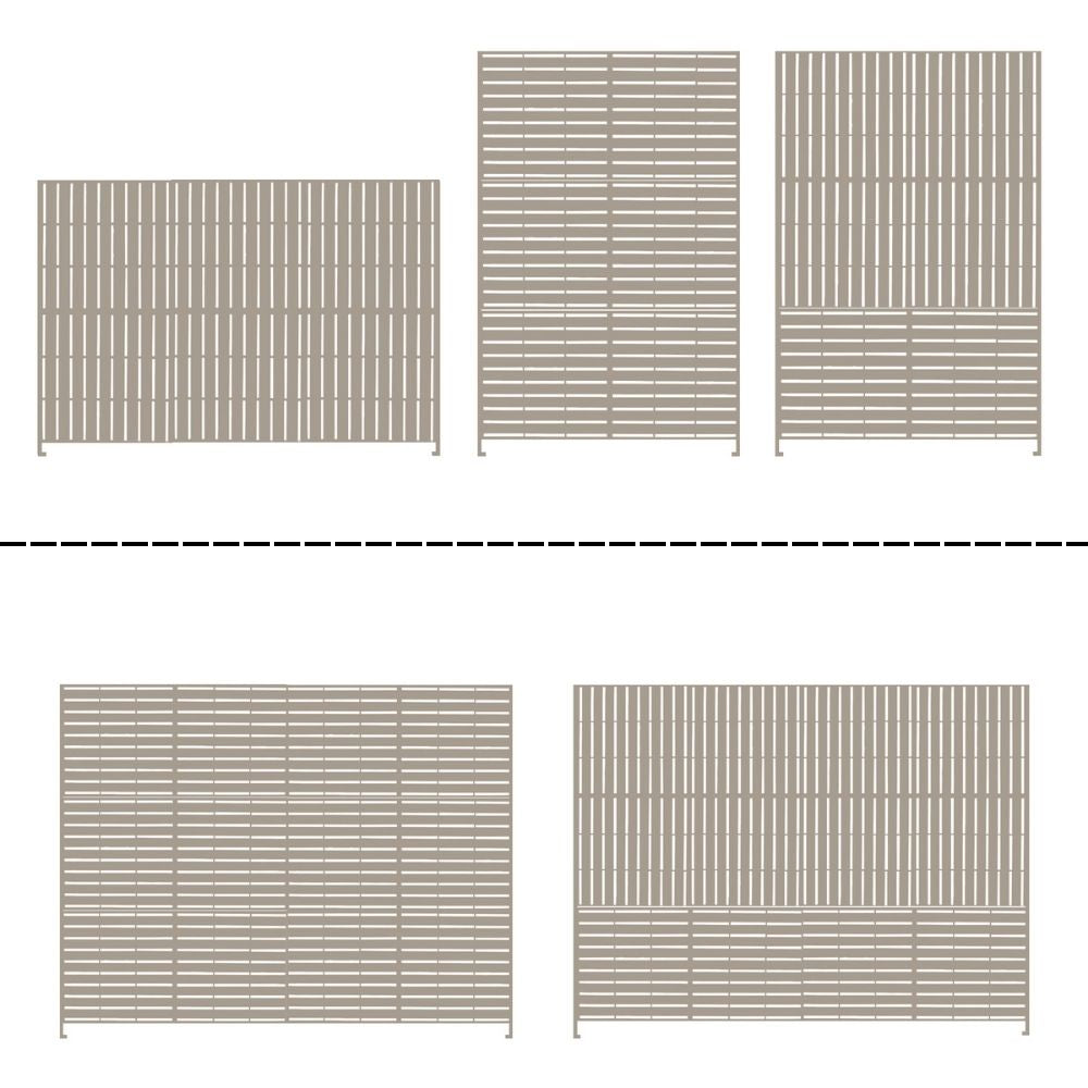 Separè in acciaio zincato modulabile per interni ed esterni
