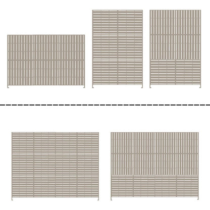 Separè in acciaio zincato modulabile per interni ed esterni
