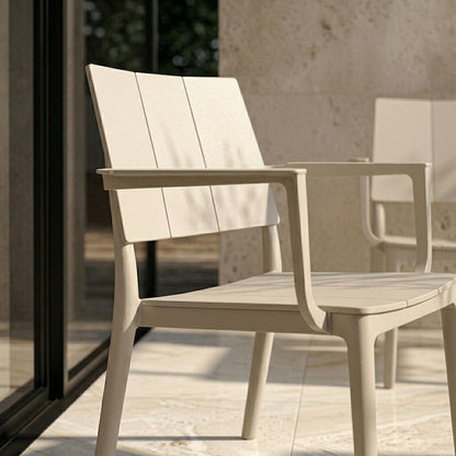 Merano – set da giardino in polipropilene effetto doghe