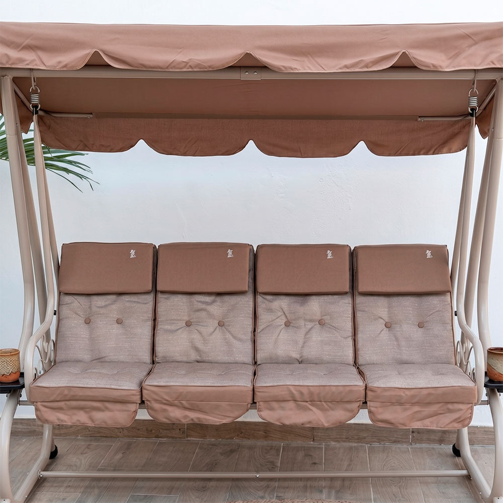 Mizar XL – Dondolo 4 posti trasformabile in letto con tetto
