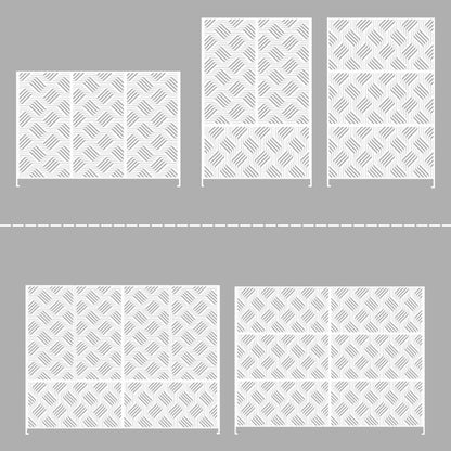 Separè in acciaio zincato modulabile per interni ed esterni
